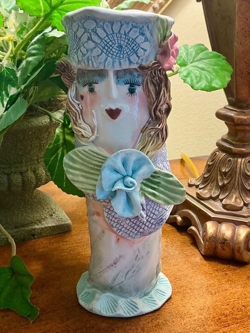 “Garden Girls” ceramic head vase by Ellen Williams for Ganz